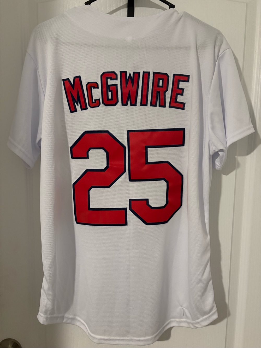 Big Mac’s Baseball Cards Jersey with McGwire 25. Relive the summer of ‘98